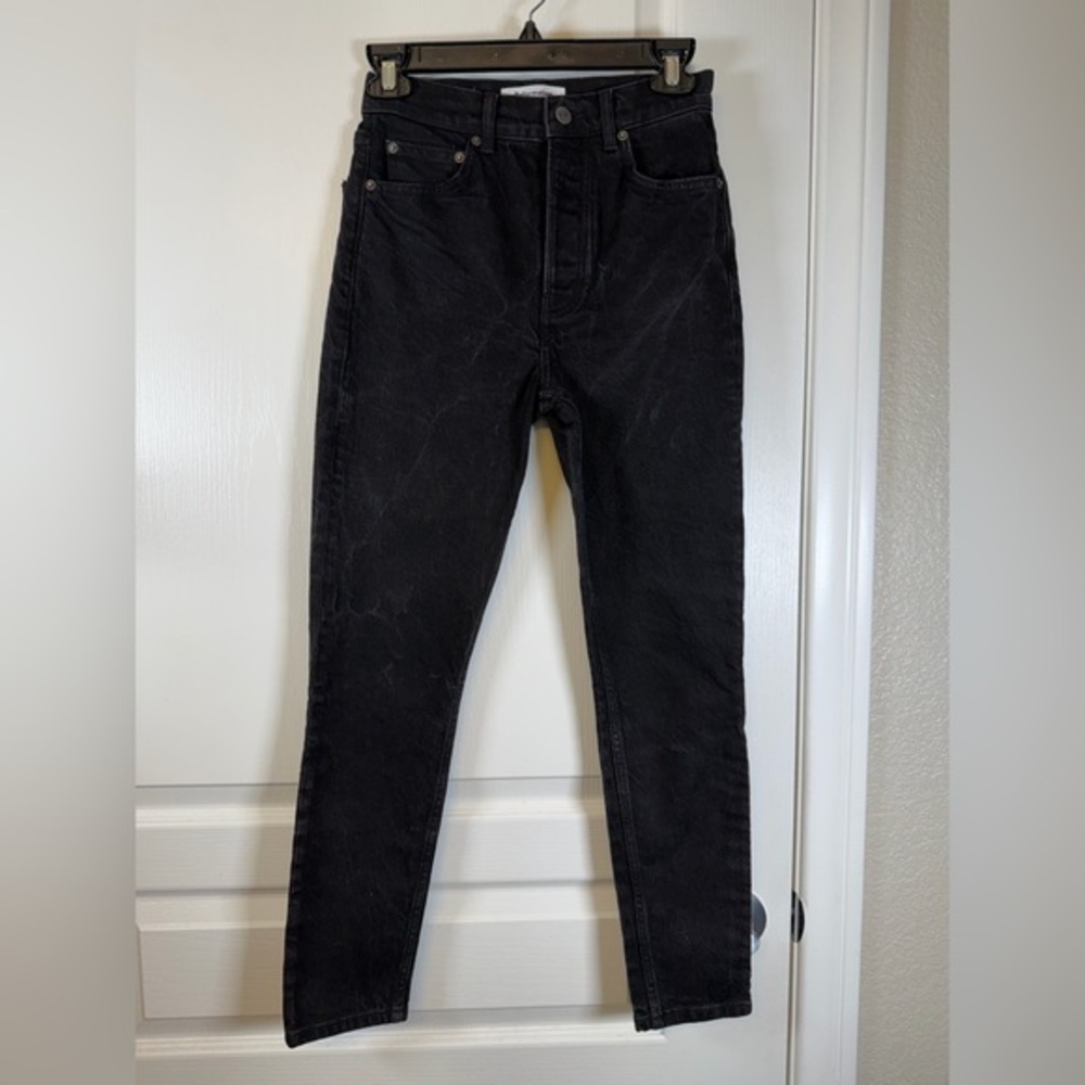 Reformation Black Washed Ankle Jeans Size 25 EUC #2201